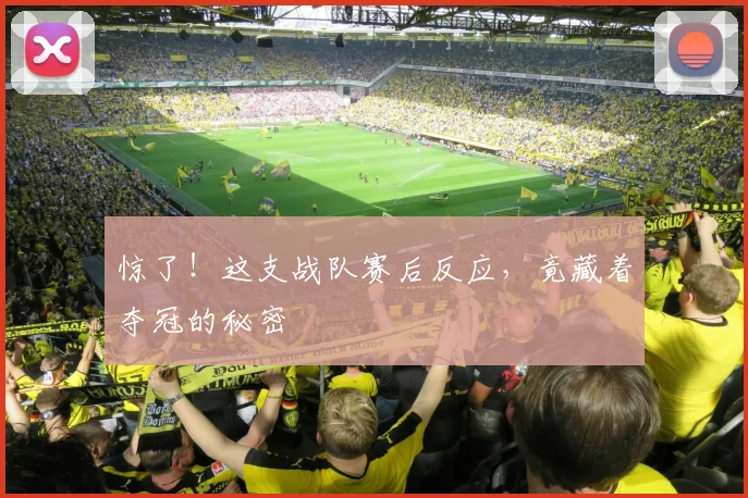 惊了！这支战队赛后反应，竟藏着夺冠的秘密